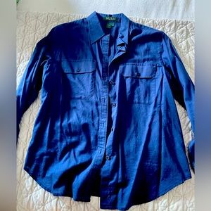 Ralph Lauren button down shear shirt
